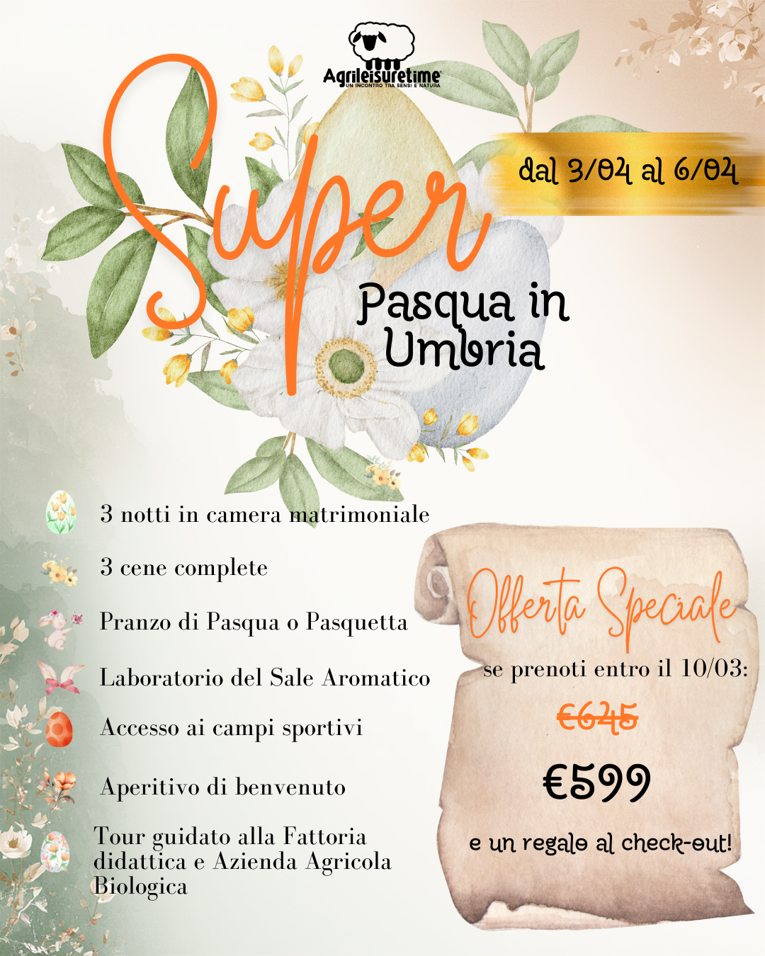 SUPER PASQUA IN UMBRIA