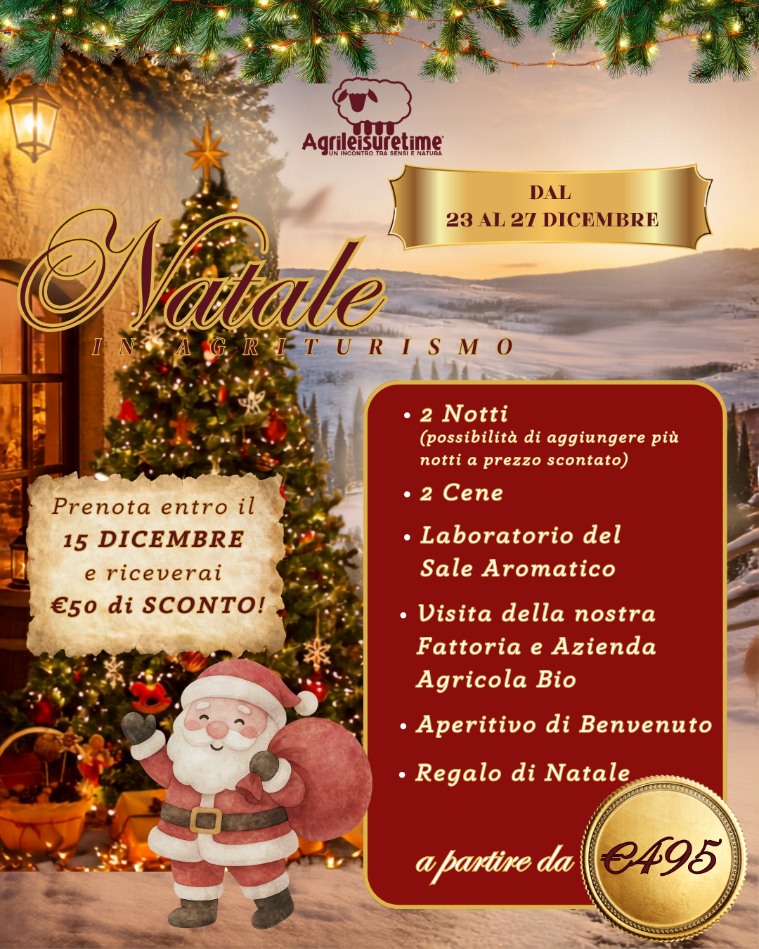 NATALE IN AGRITURISMO